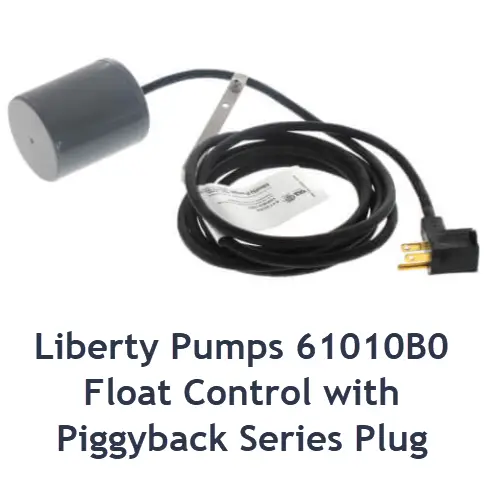 Liberty Pumps 61010B0 Float Control with Piggyback Series Plug for use with Liberty sewage ejector pumps.