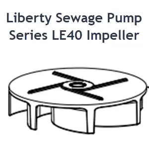 Liberty Sewage Pump Series LE40 Impeller