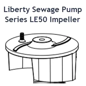 Liberty Sewage Pump Series LE50 Impeller.