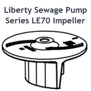 Liberty Sewage Pump Series LE70 Impeller